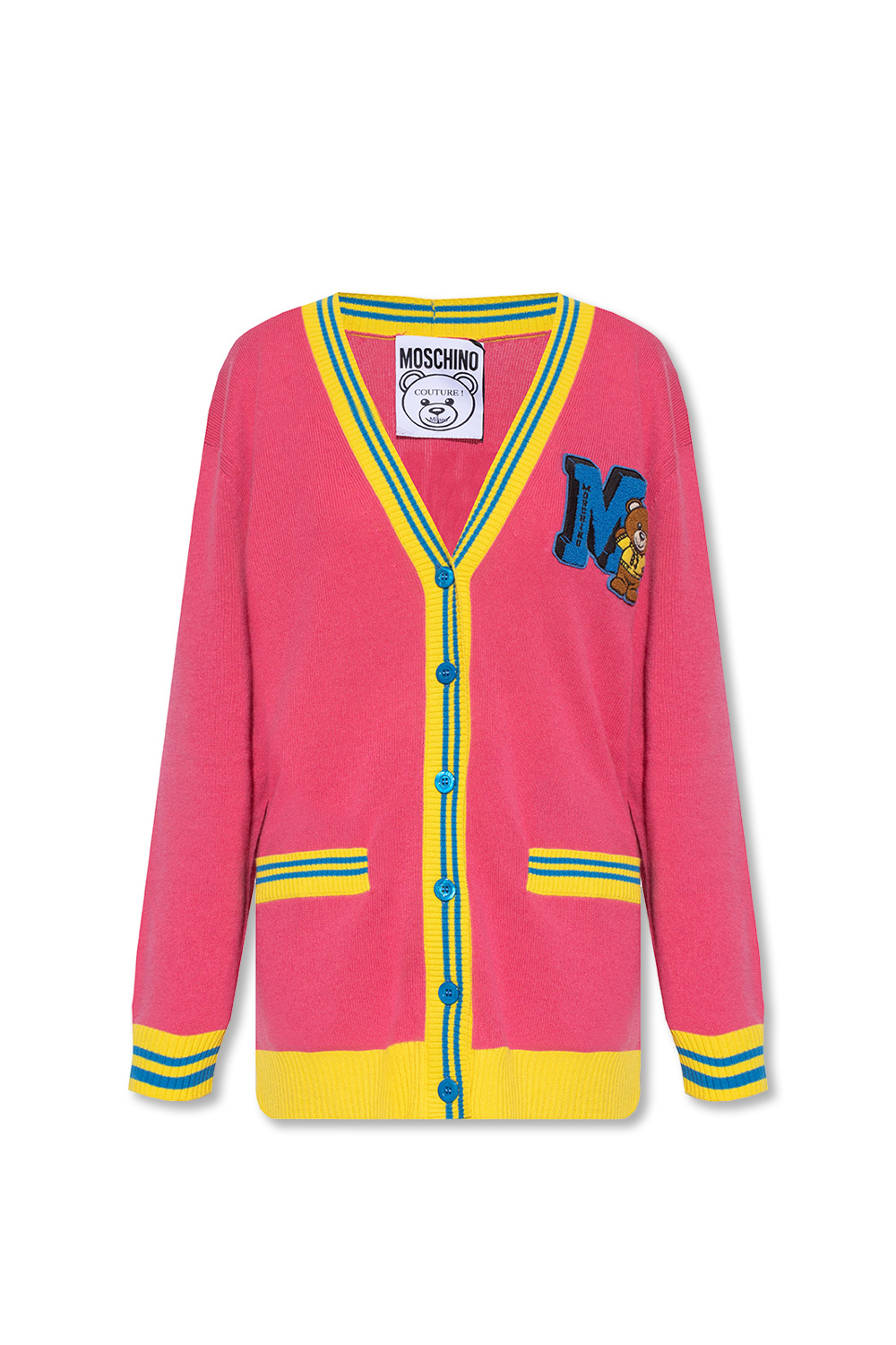 Cardigan with pockets Moschino TEEN Brunella glittered sweatshirt SchaferandweinerShops Canada